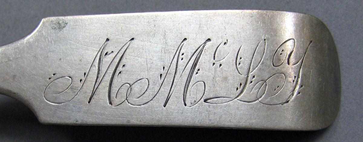 2004.0066.029 Silver Spoon engraving