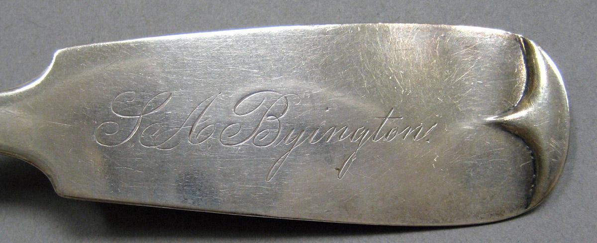 2004.0066.051 Silver Spoon engraving