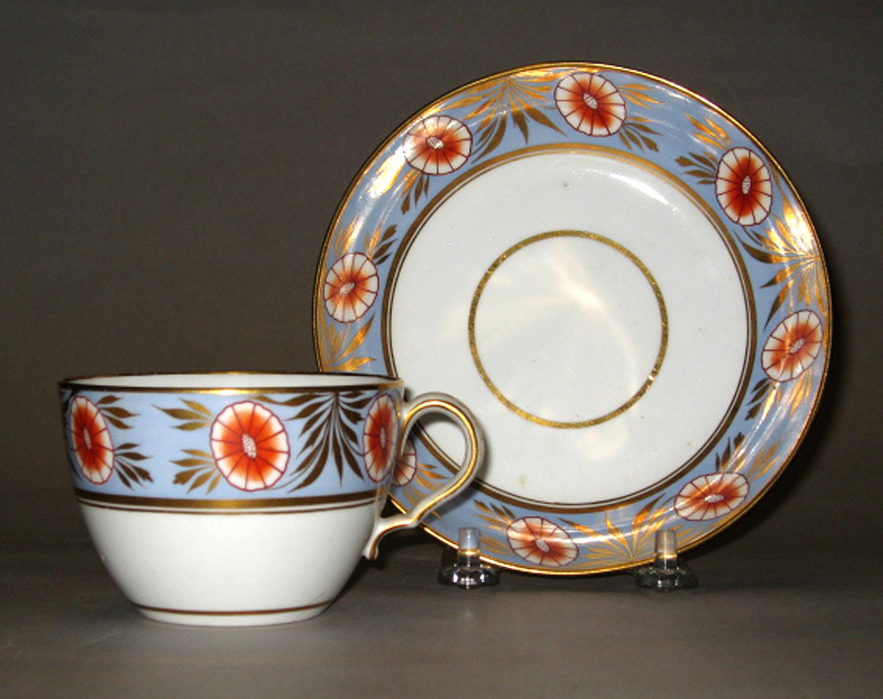 2004.0073.002.009 A, B Spode bone-china teacup and saucer
