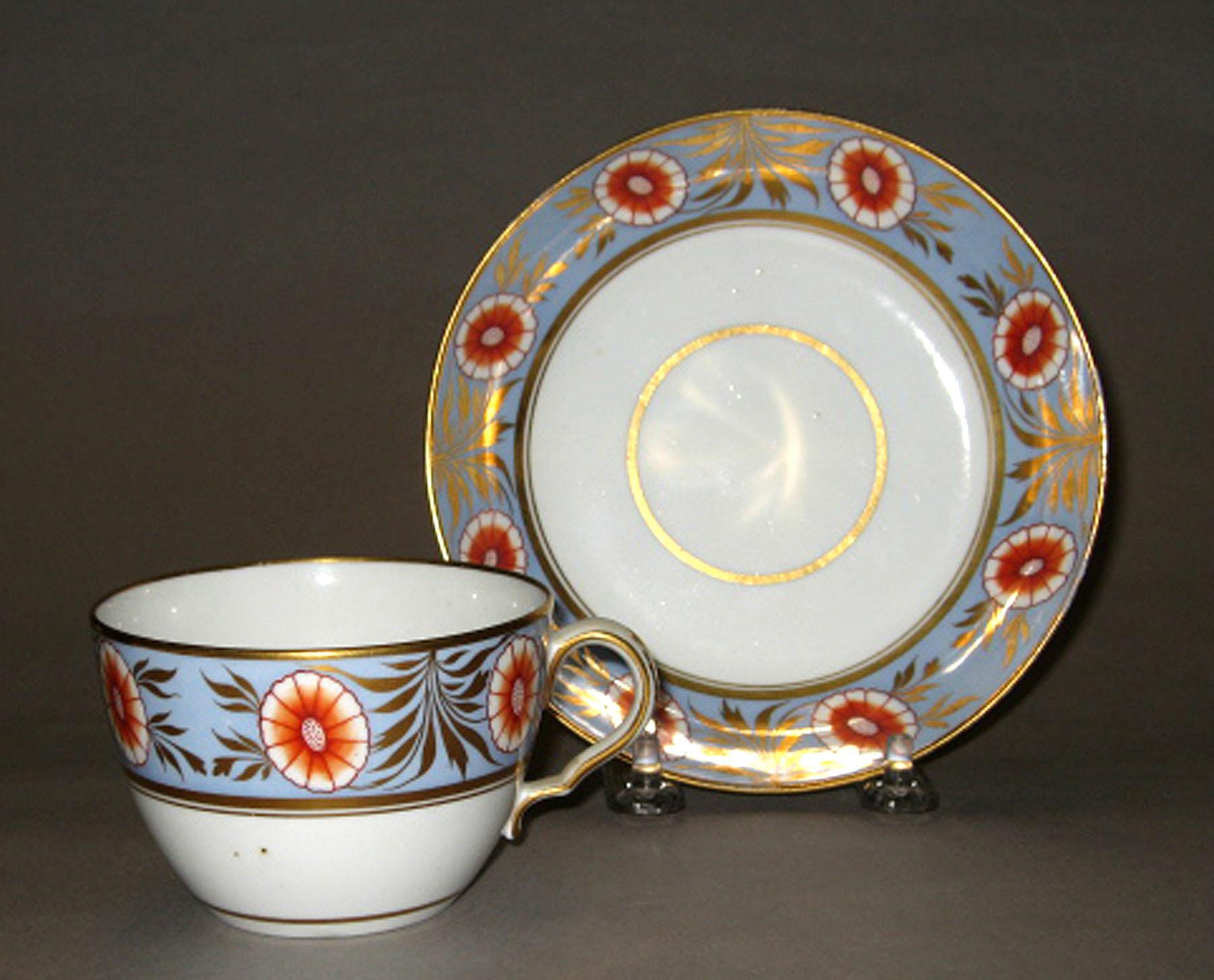 2004.0073.002.013 A, B Spode bone-china teacup and saucer