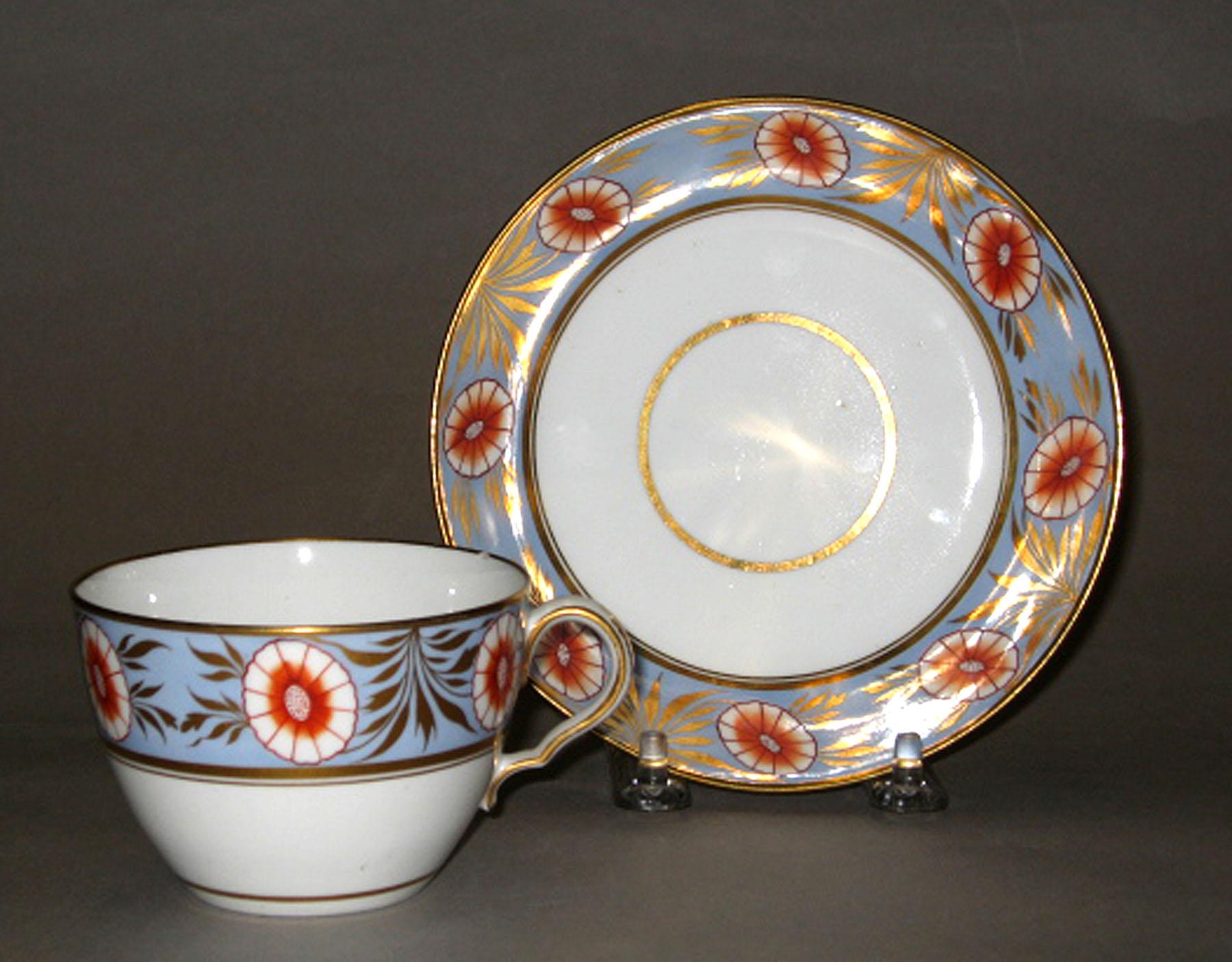 2004.0073.002.014 A, B Spode bone-china teacup and saucer