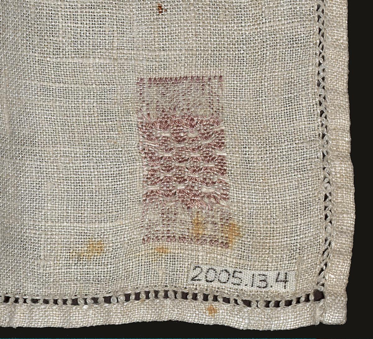 2005.0013.004 Sampler, Verso Detail 3