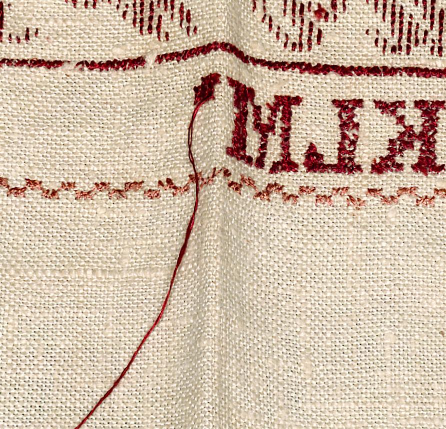 2005.0013.006 Sampler, Verso Detail 5