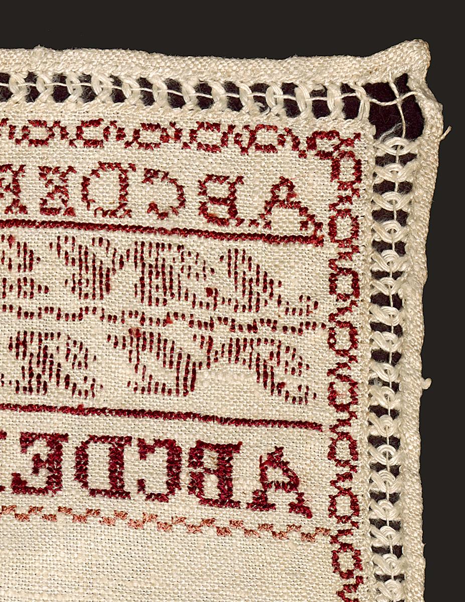 2005.0013.006 Sampler, Verso Detail 2