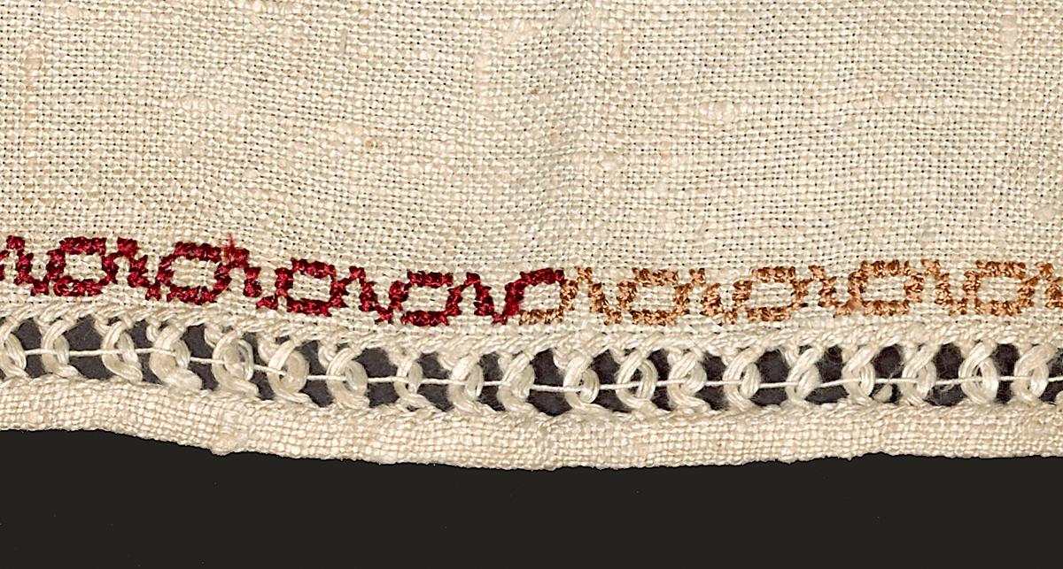 2005.0013.006 Sampler, Verso Detail 4
