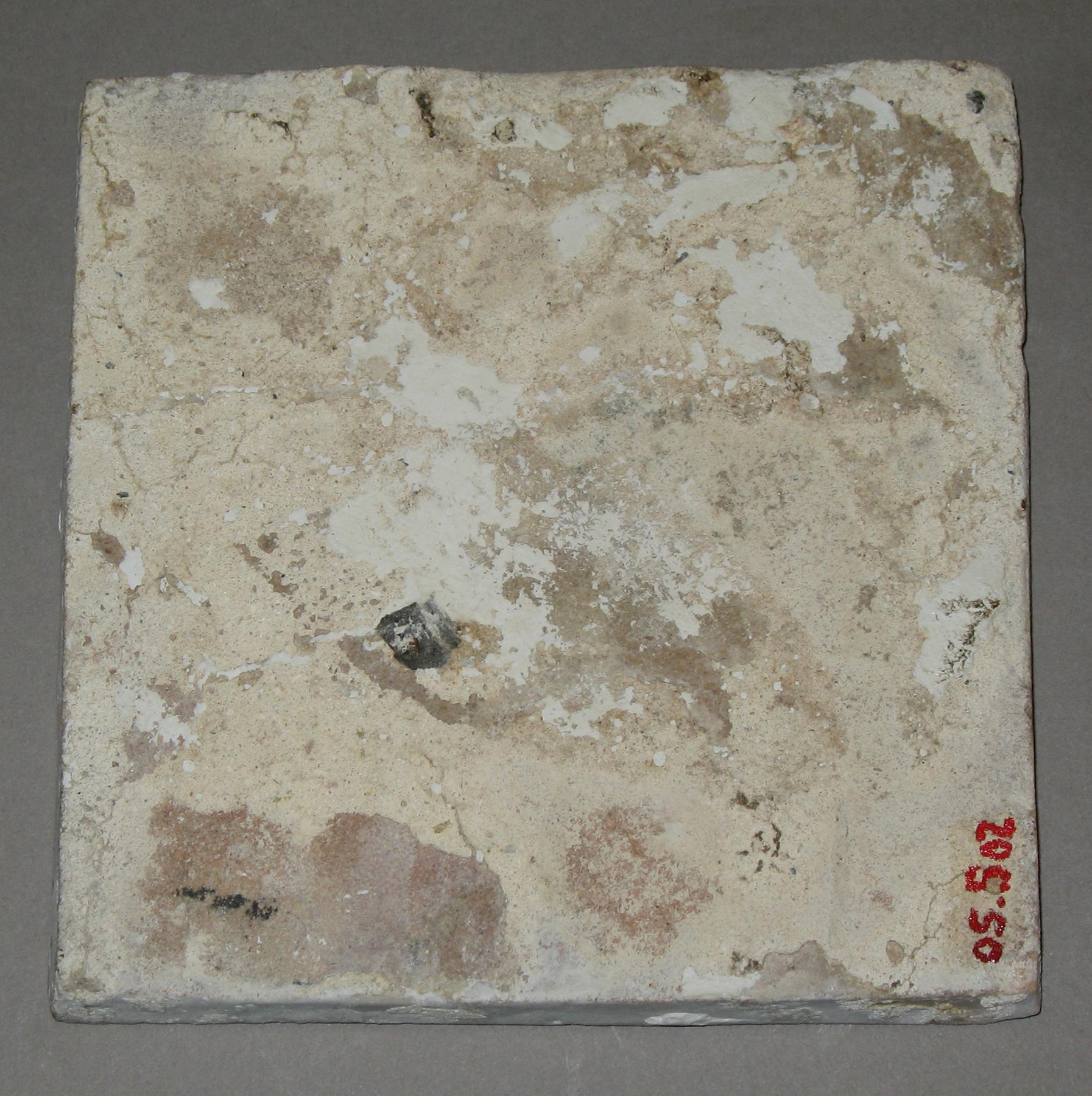 2005.0502 Delft tile (back)
