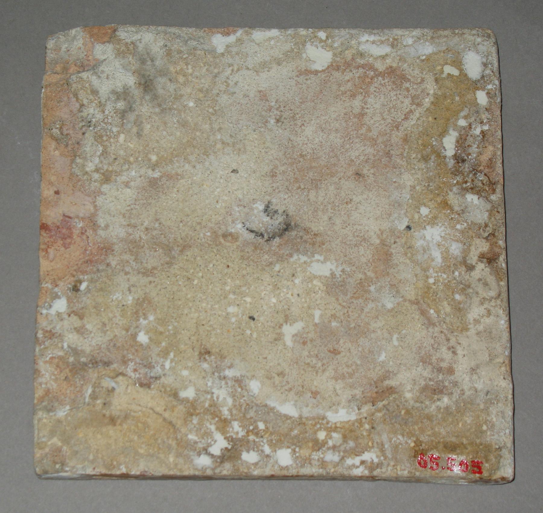 2005.0505 Delft tile (back)
