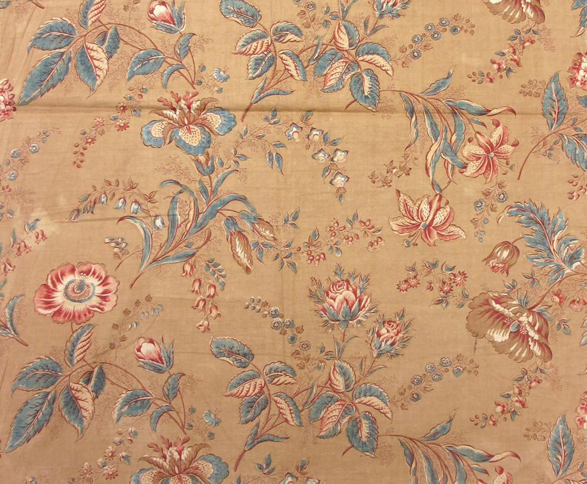 T268 Textile, printed, design repeat