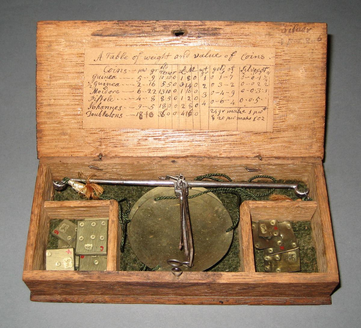 1958.1131 A-N Box, Scale, and Weights