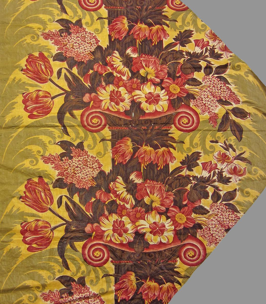T1069 Textile, printed design repeat