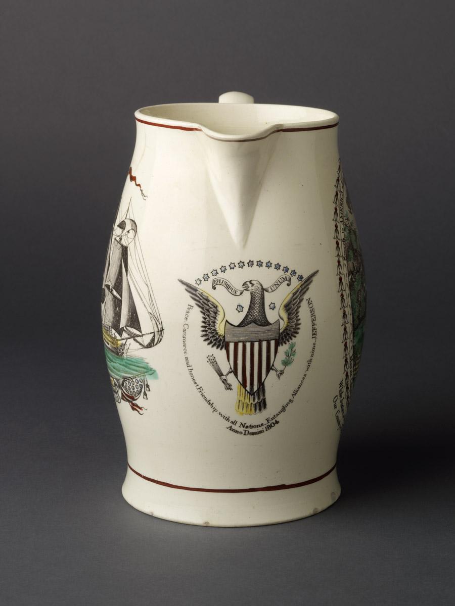 1958.1186 Success to America's Militia Jug (view 2)