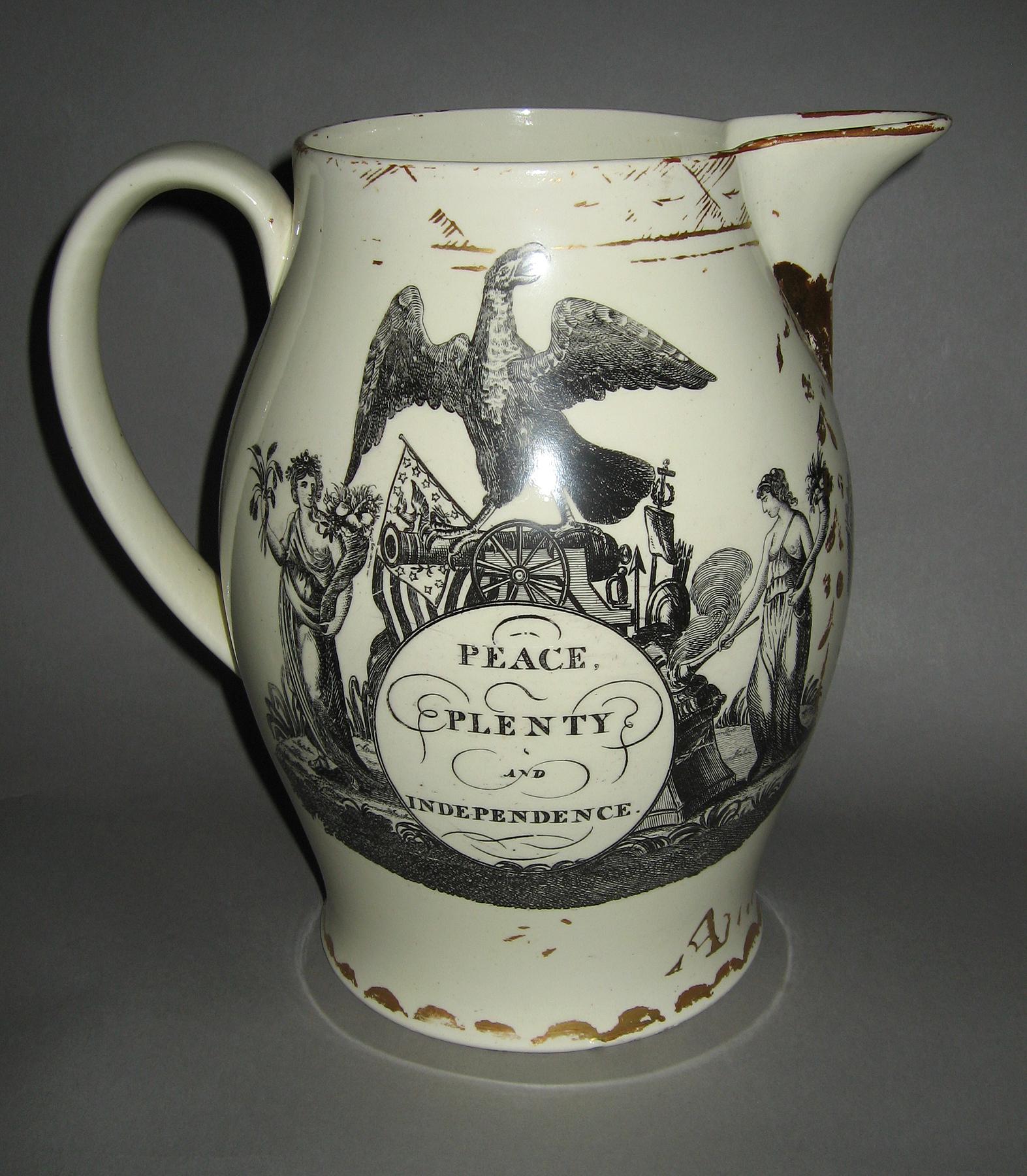 1958.1187 Peace, Plenty and Independence Jug