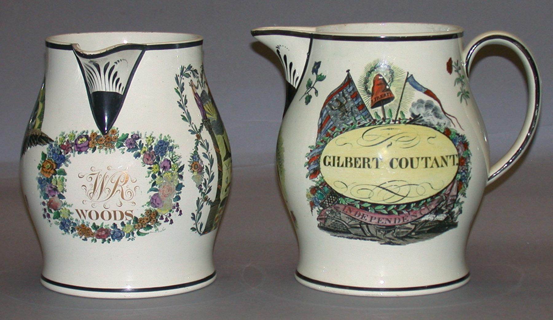 1958.1200, 2001.0003.045 Masonic jugs