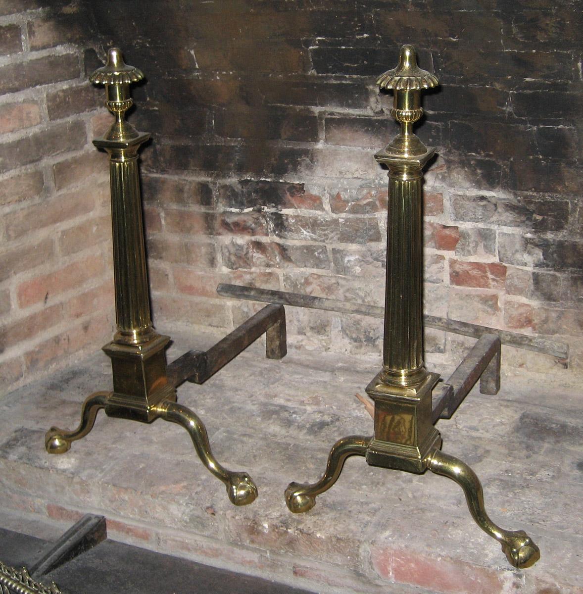 1951.0071.001 and .002 Andirons