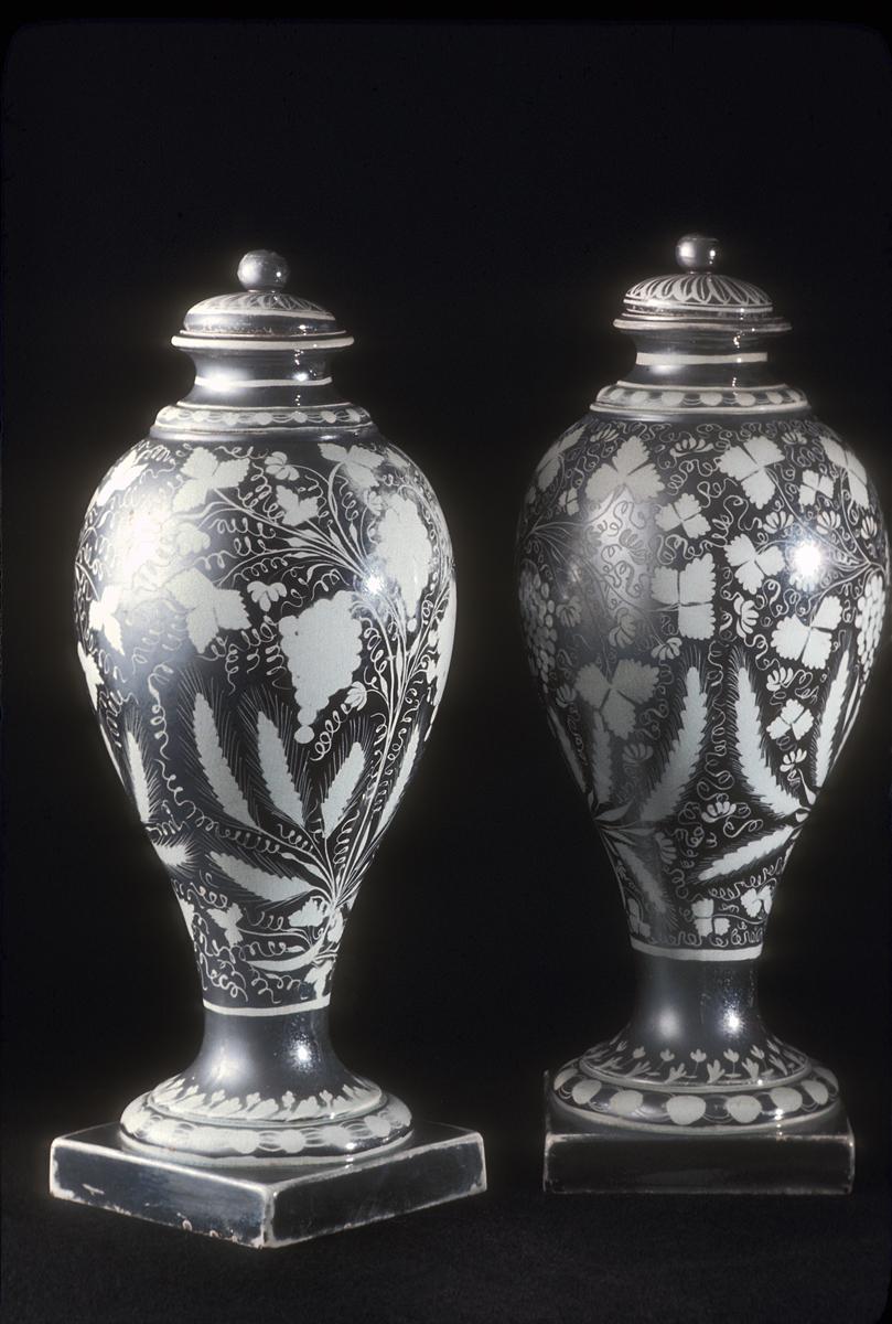 1958.1231, .1234 Lusterware Vases