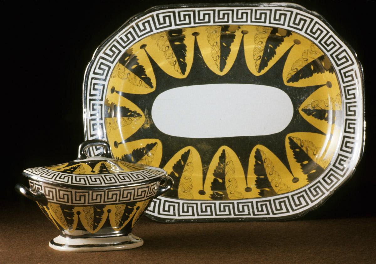 1958.1291 and .1295 A, B Dish and sauce tureen