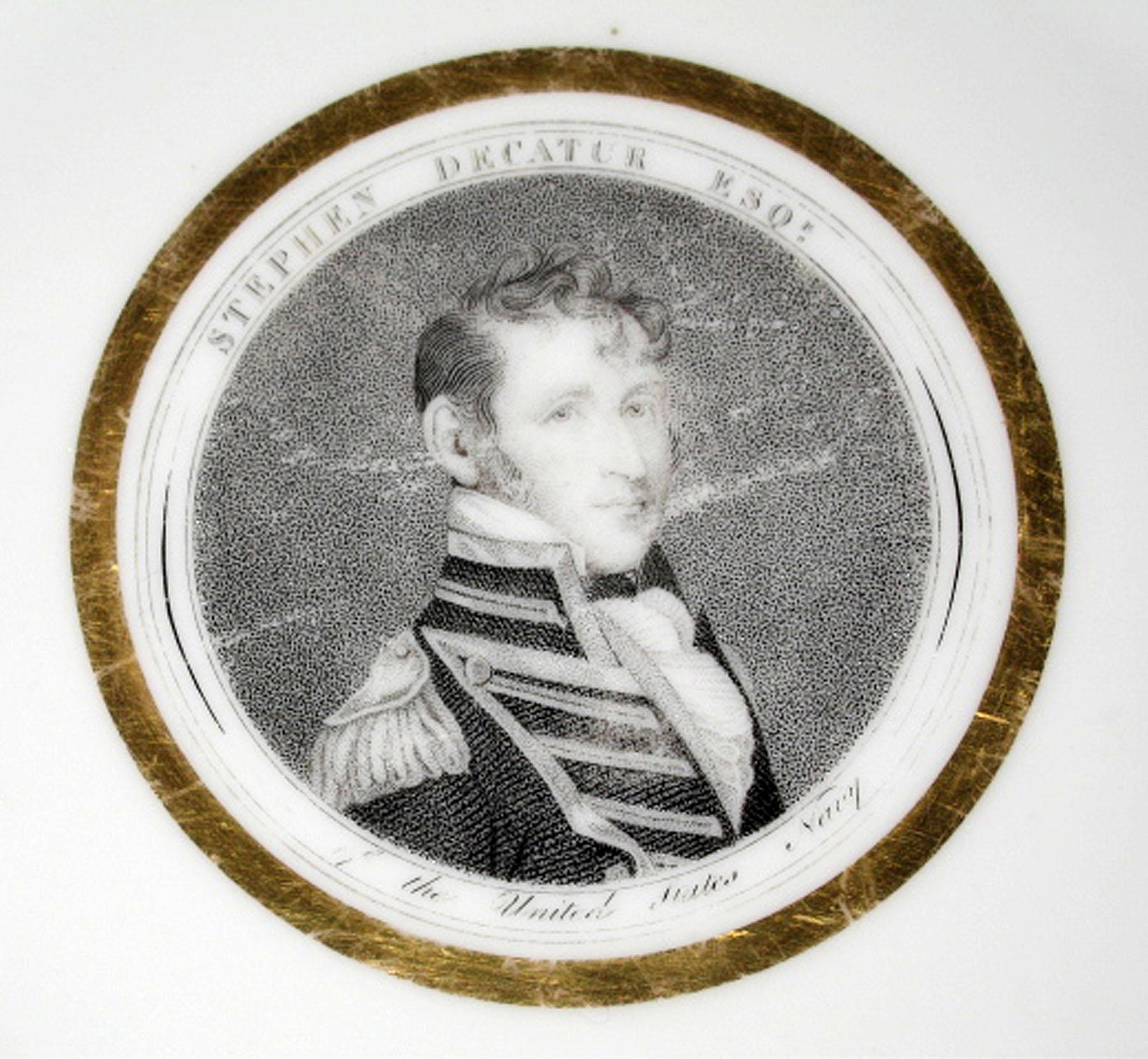 1958.1378 Porcelain plate (detail)