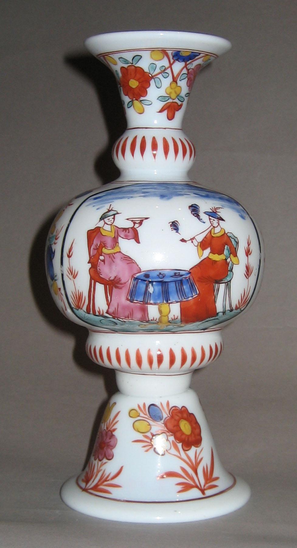 1958.1416 (front) White Glass Garniture Vase