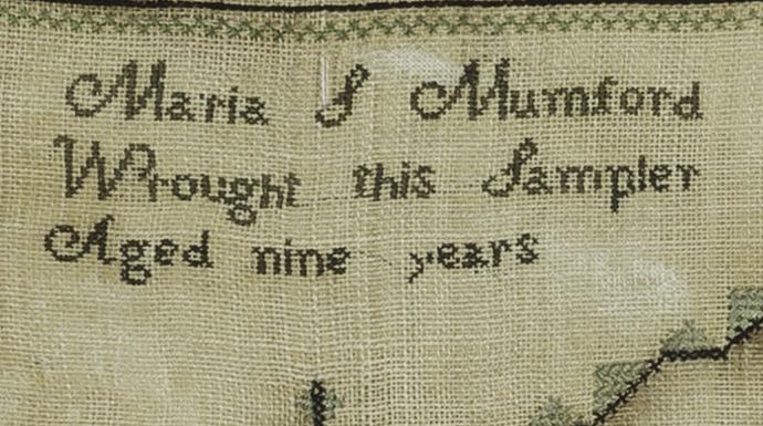 2005.0019.005 A Sampler, Detail 7
