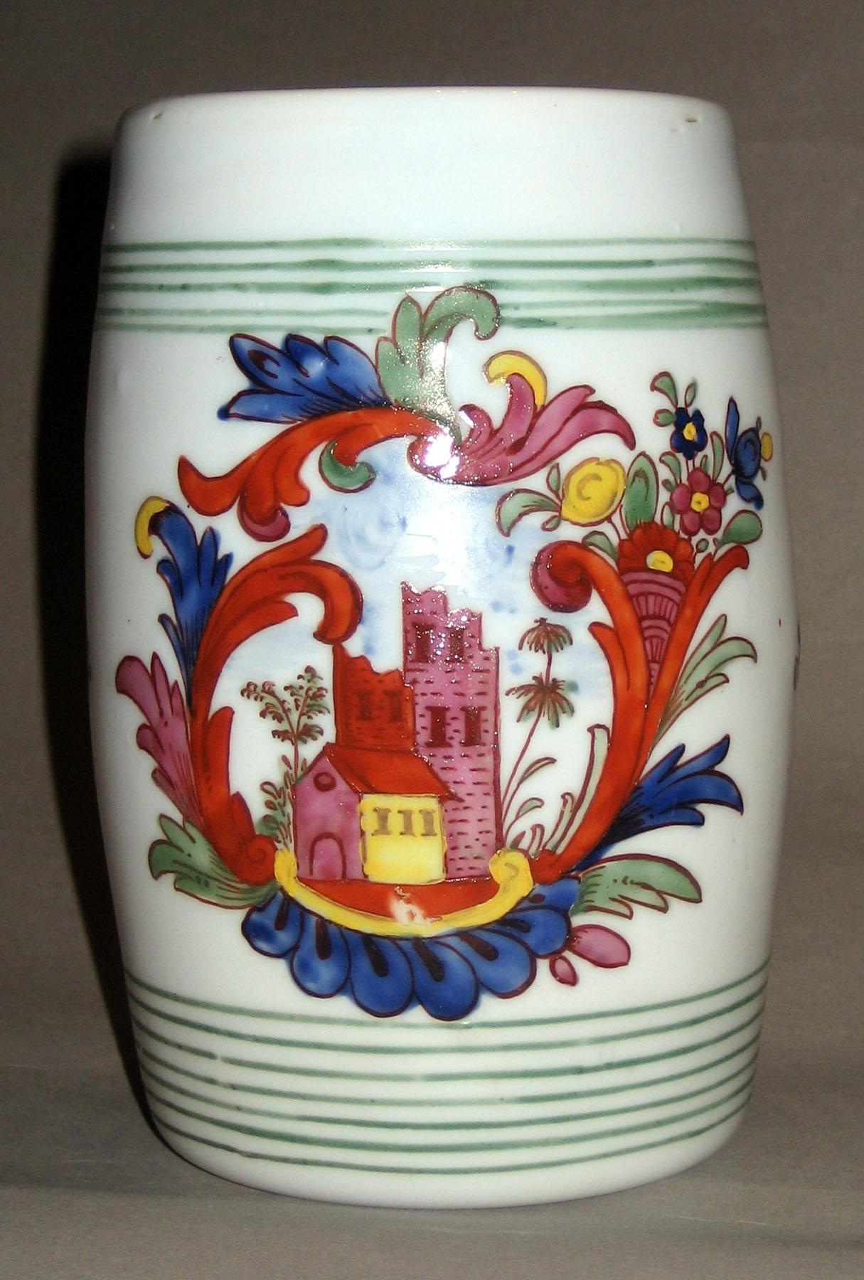 1958.1439 (front) White Glass Mug