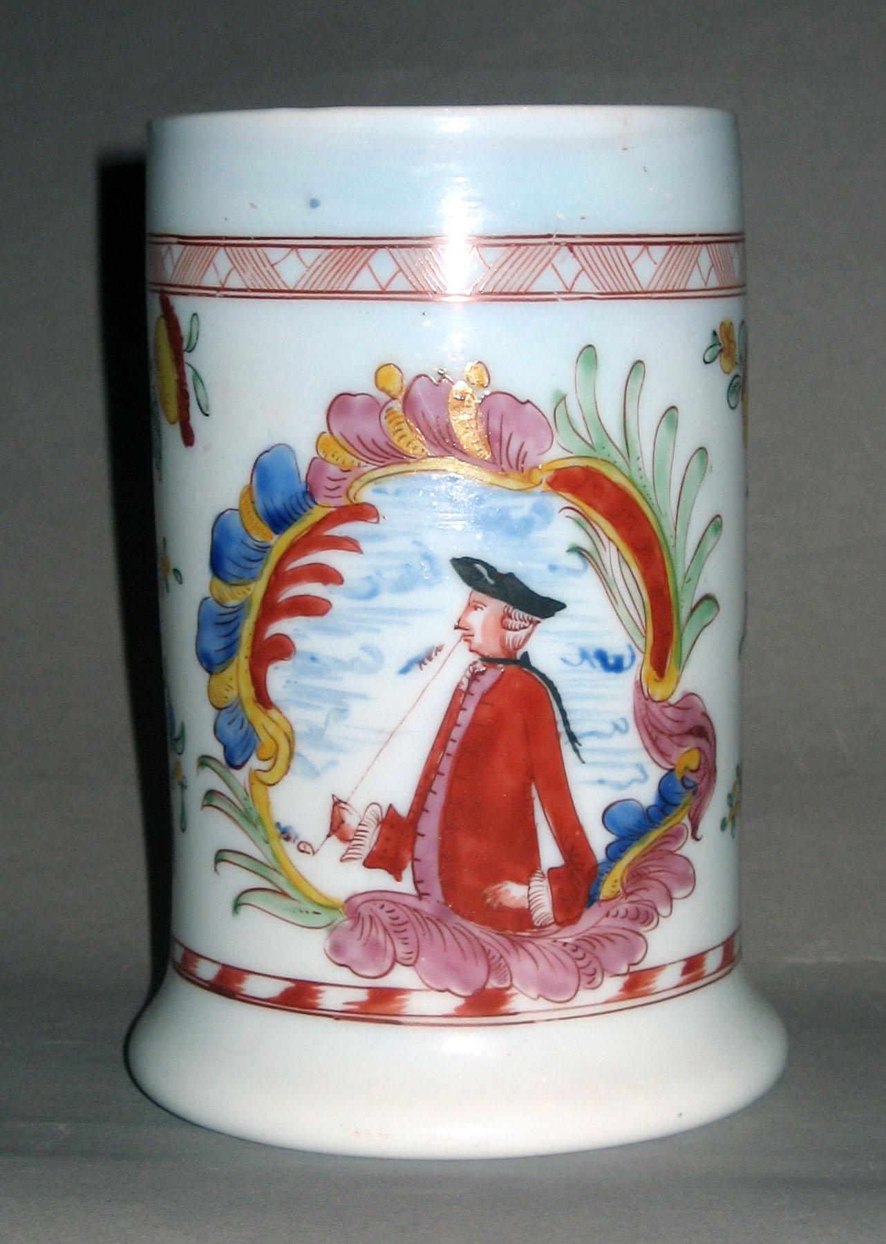1958.1446 (front) White Glass Mug