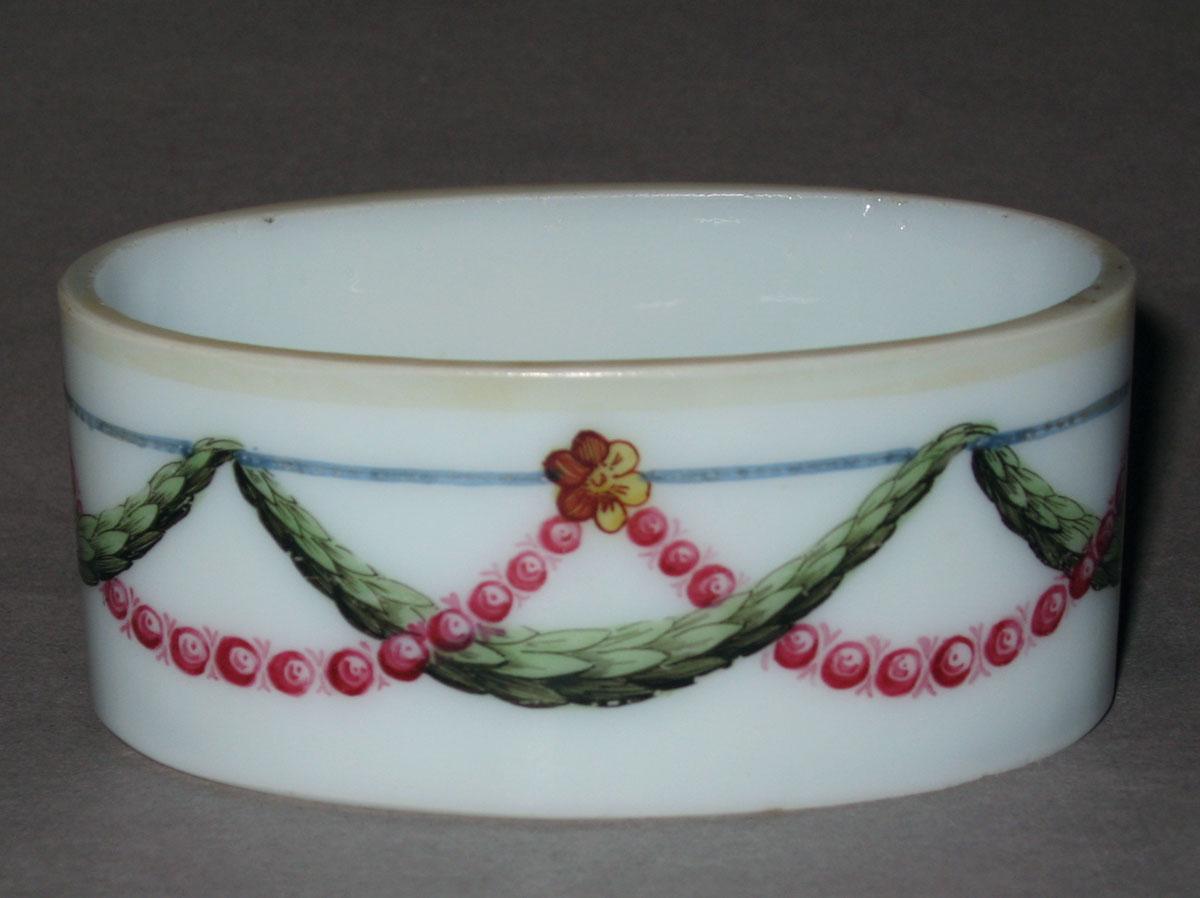 1958.1447 White Glass Salt Dish