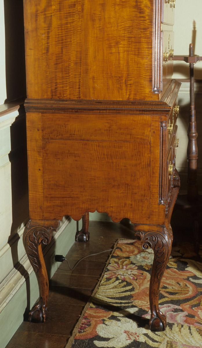1958.1451 Chest of drawers, detail 1