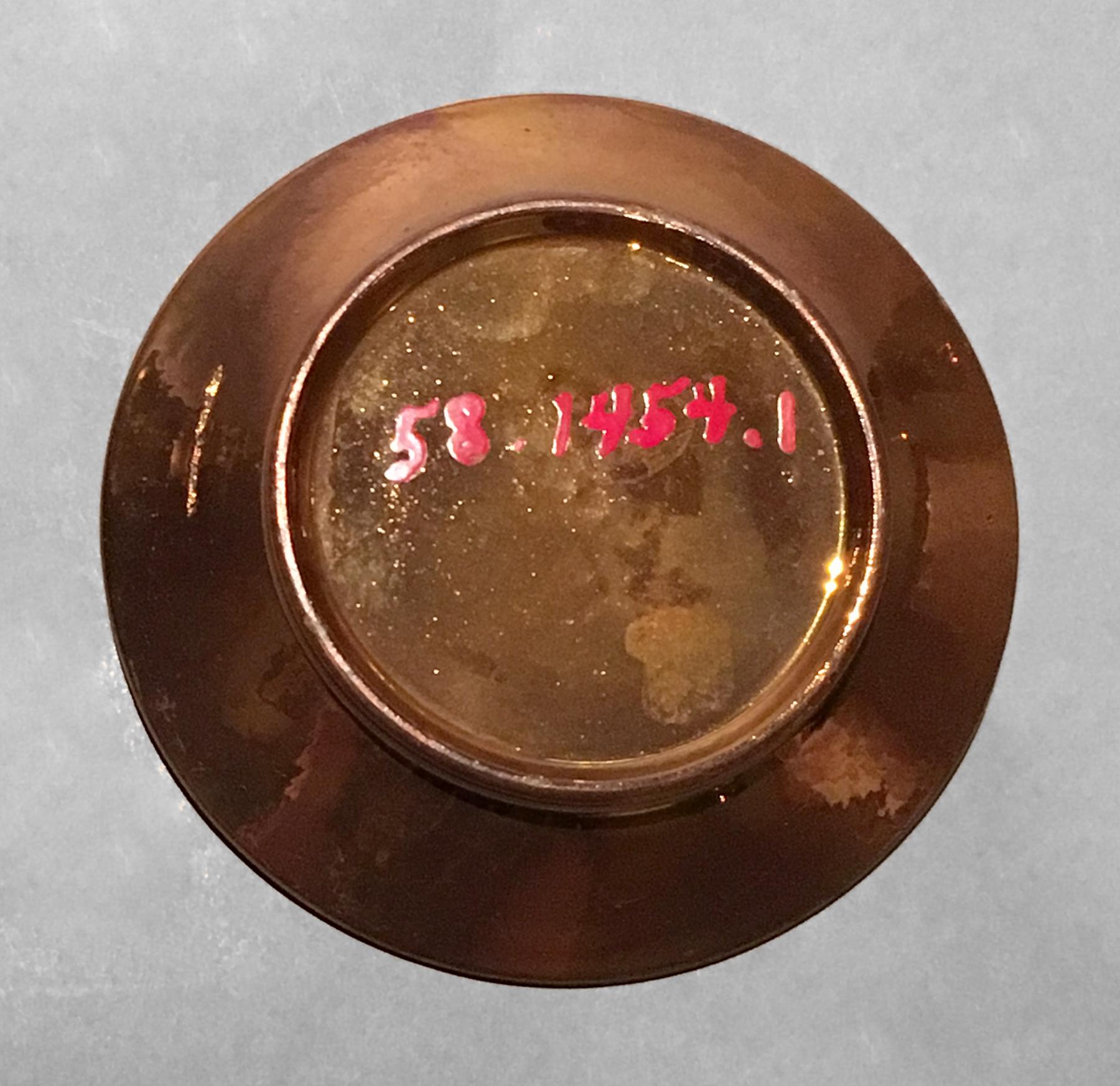 1958.1454.001 Lusterware Cup Plate, underside