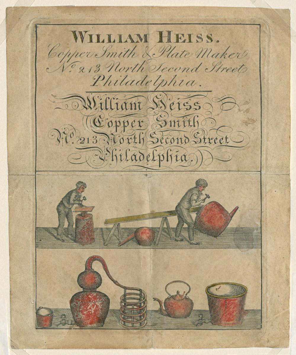 2005.0034 Trade card, William Heiss