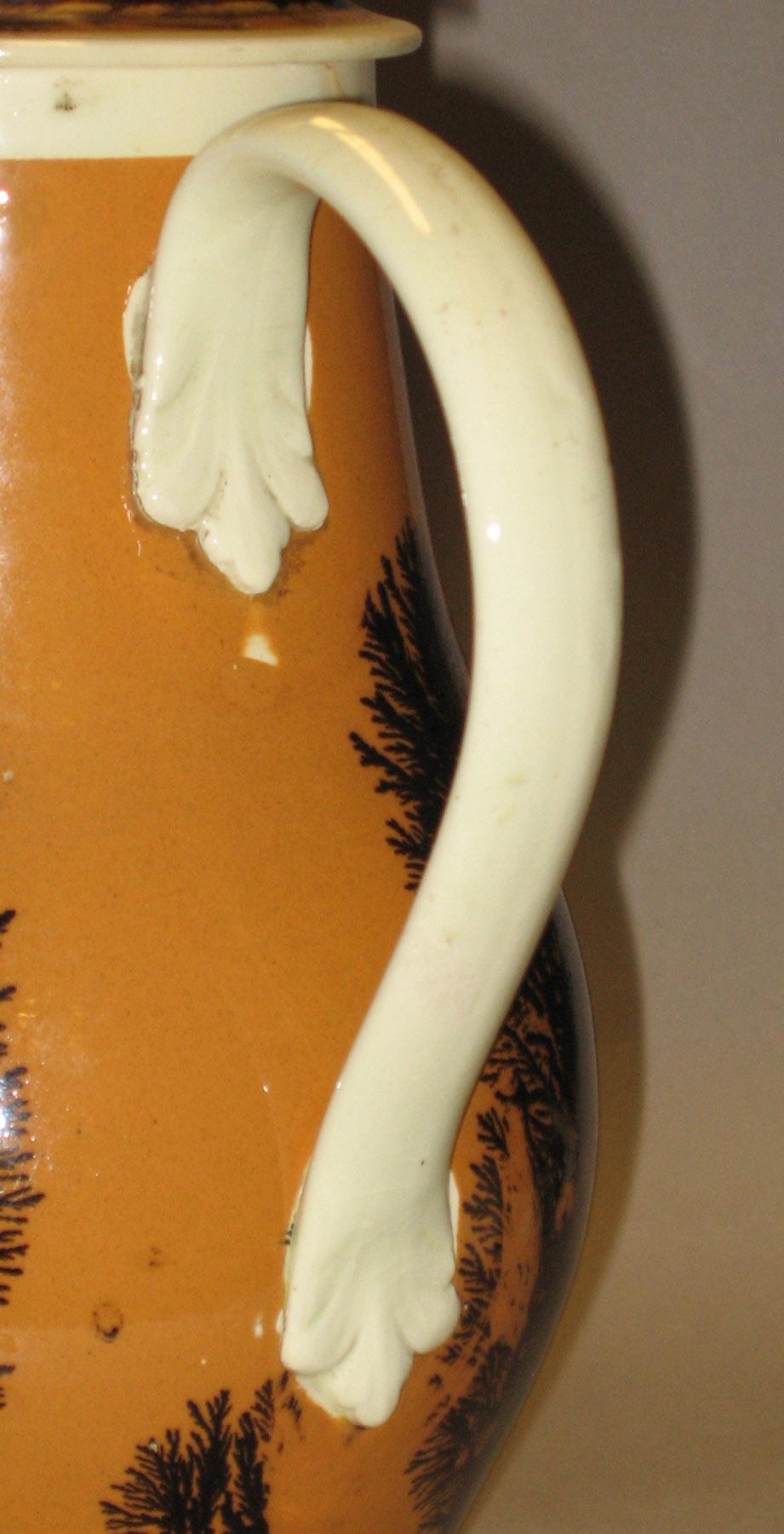 2005.0023 Mochaware coffeepot (handle)