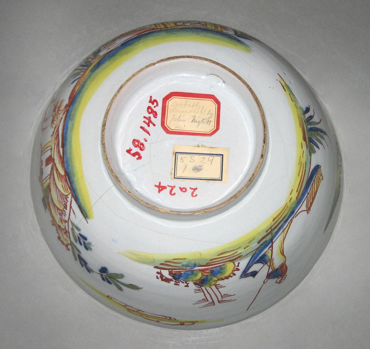 1958.1485 Delft punch bowl bottom
