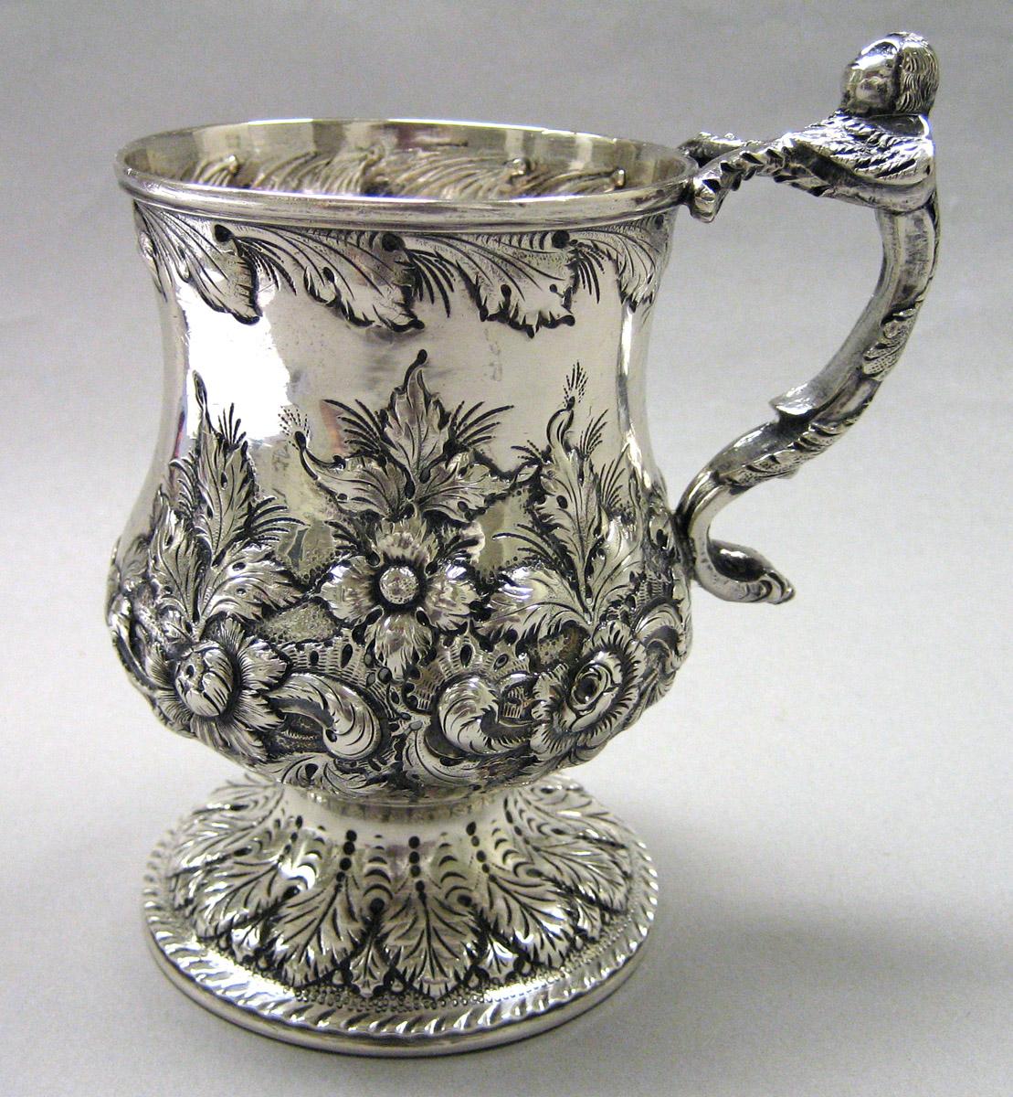 2005.0026.001 Silver Mug side 1