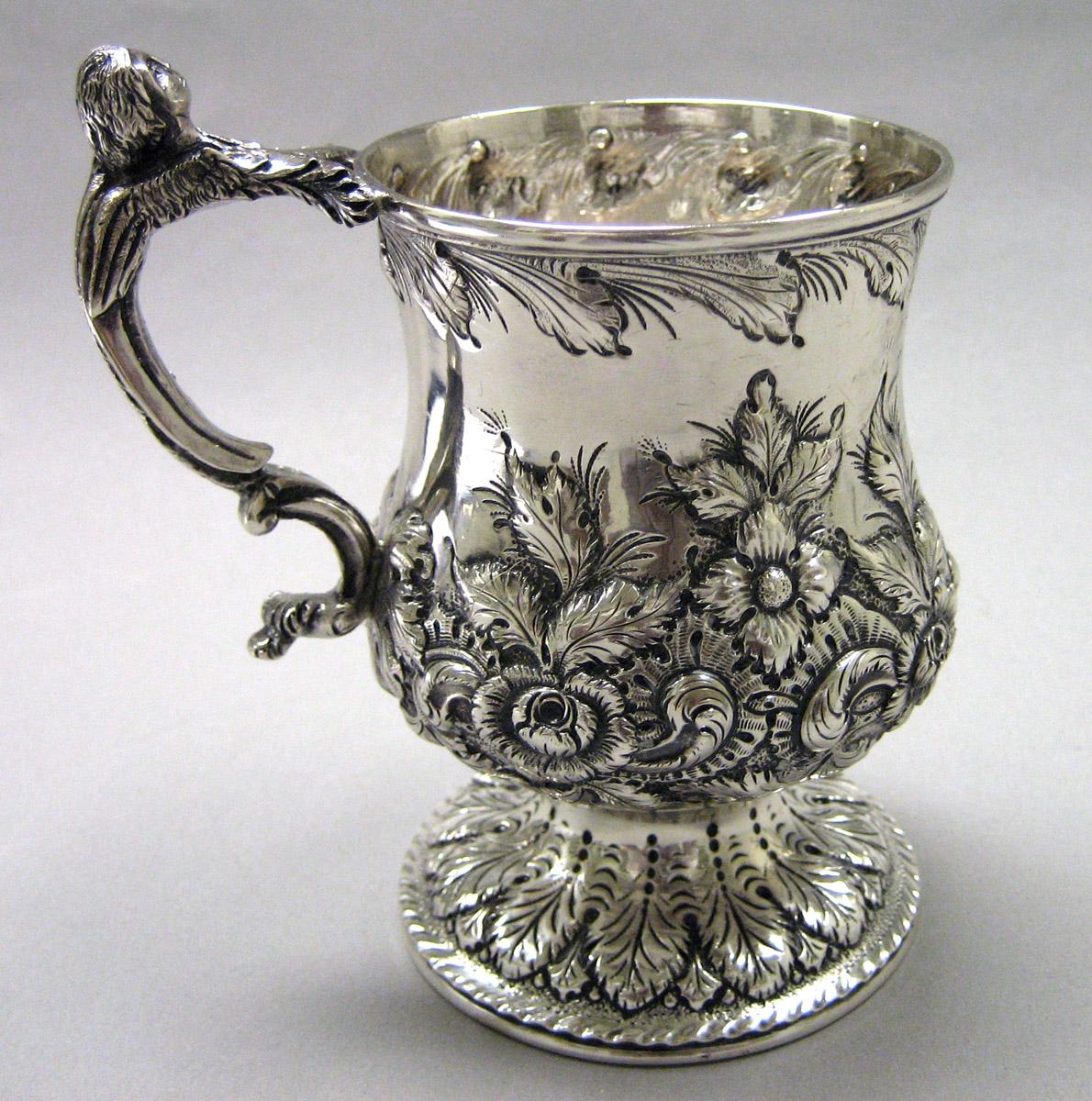 2005.0026.001 Silver Mug side 2