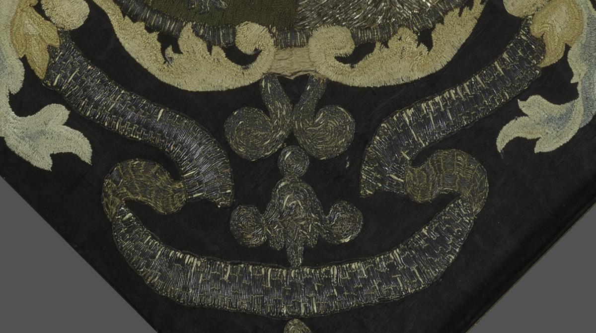 1958.1524 A Needlework Coat of Arms, Detail 10
