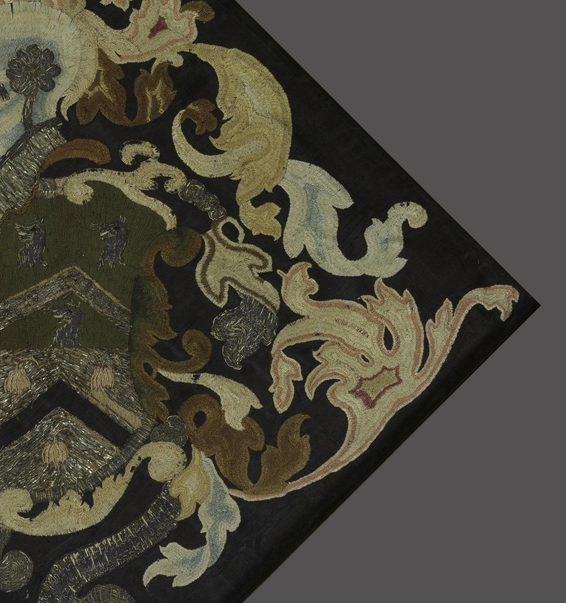 1958.1524 A Needlework Coat of Arms, Detail 3