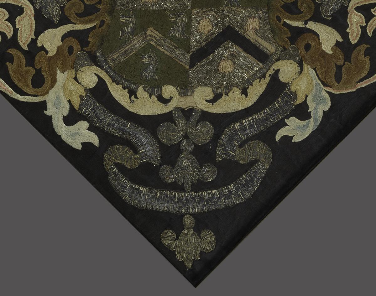 1958.1524 A Needlework Coat of Arms, Detail 4