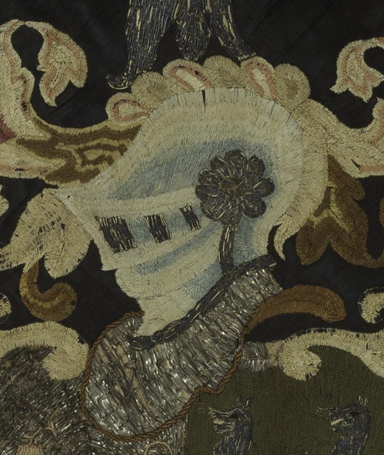 1958.1524 A Needlework Coat of Arms, Detail 7