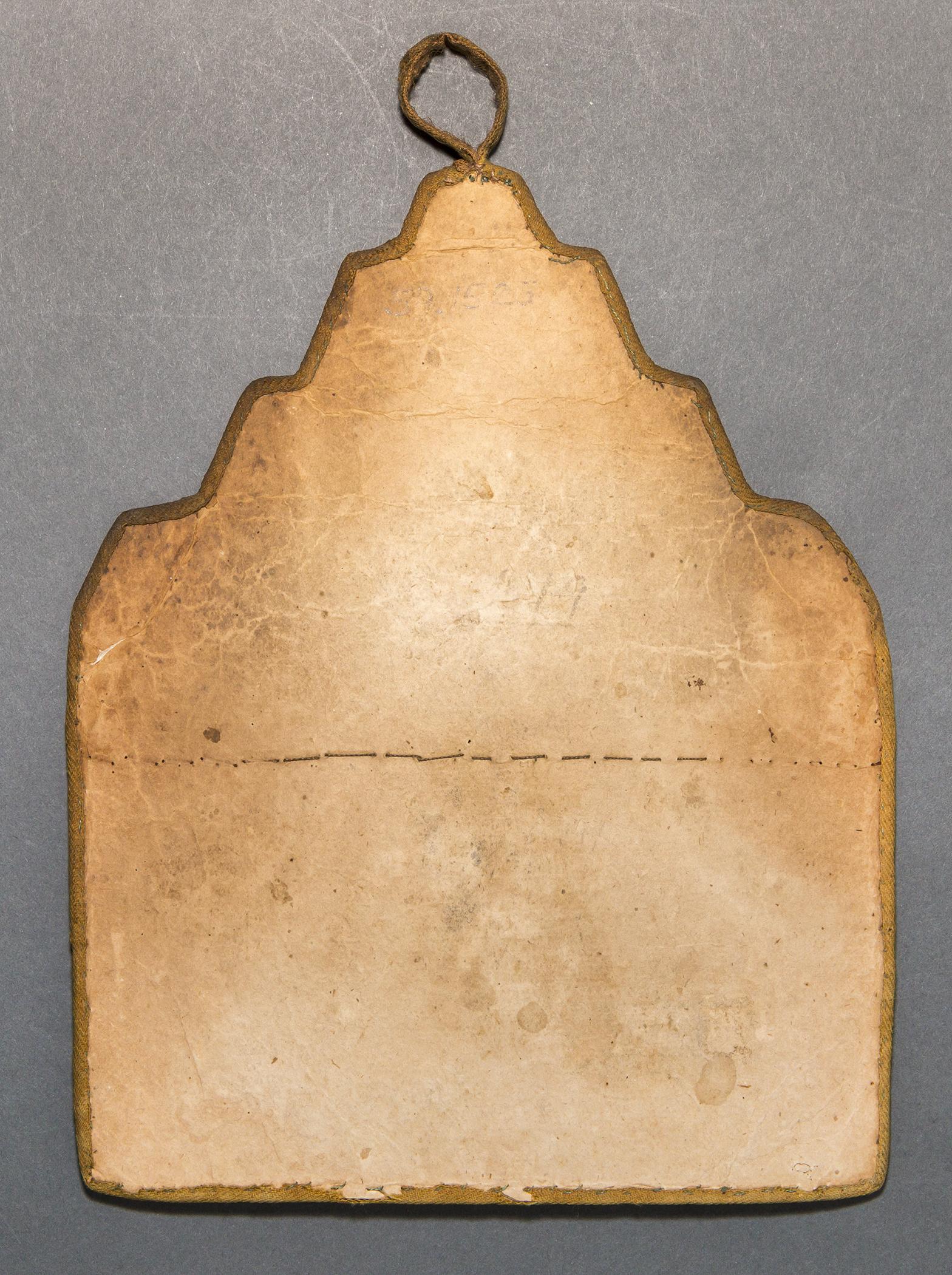 1958.1525 Wall pocket, view 2, reverse