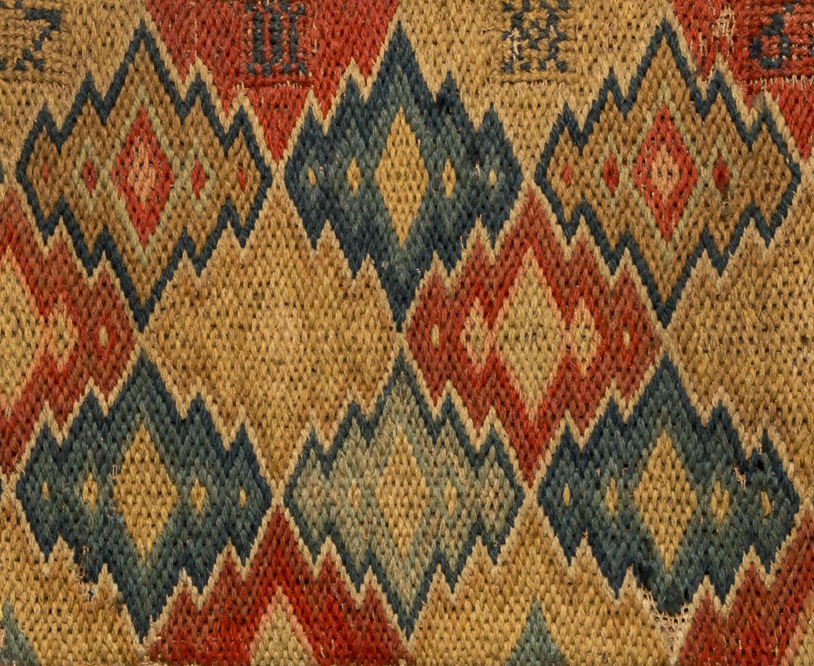 1958.1525 Wall pocket, detail 5