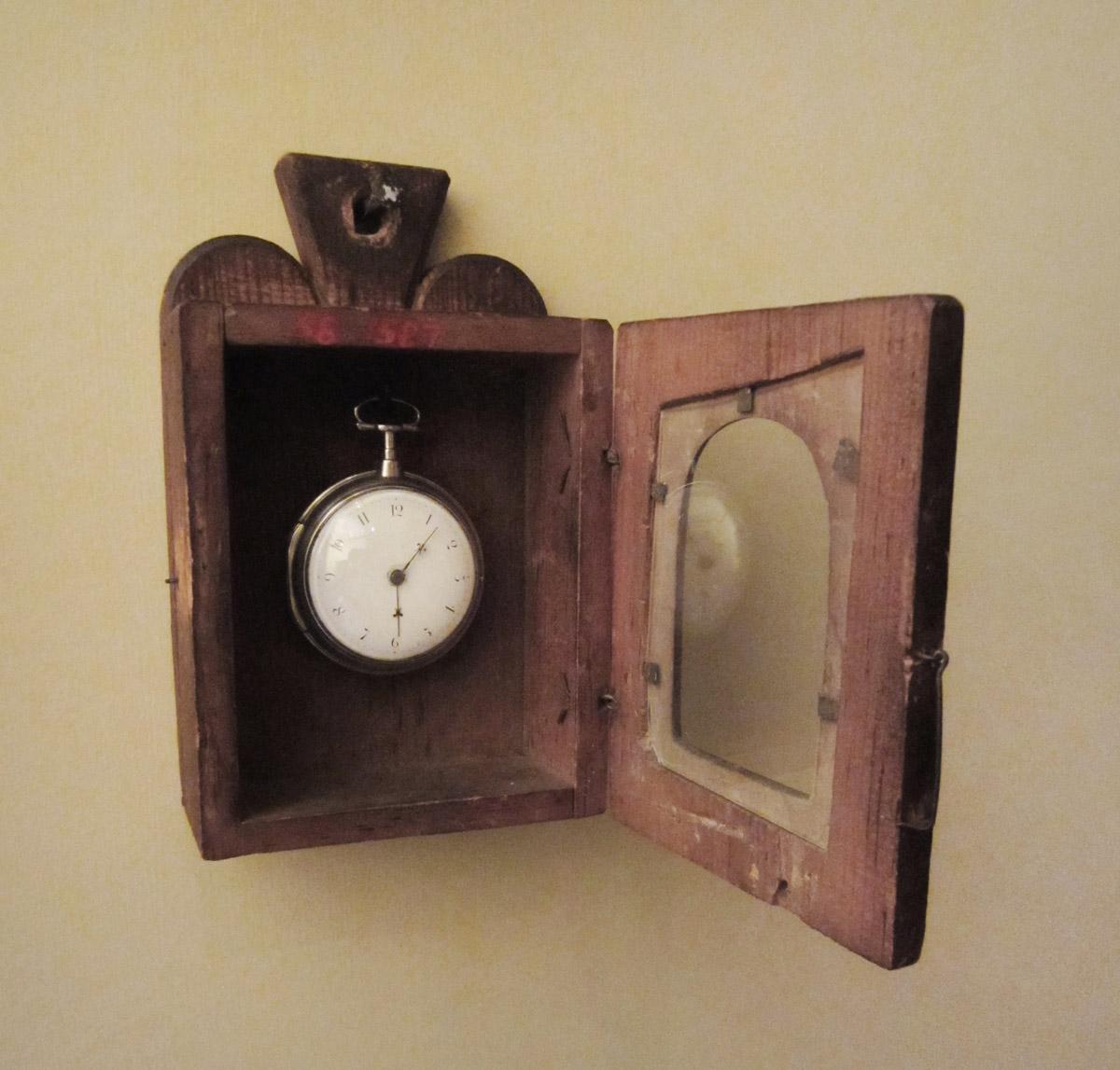 1958.1580 Watch A-E, .1587 Watch box,  in situ, view 2