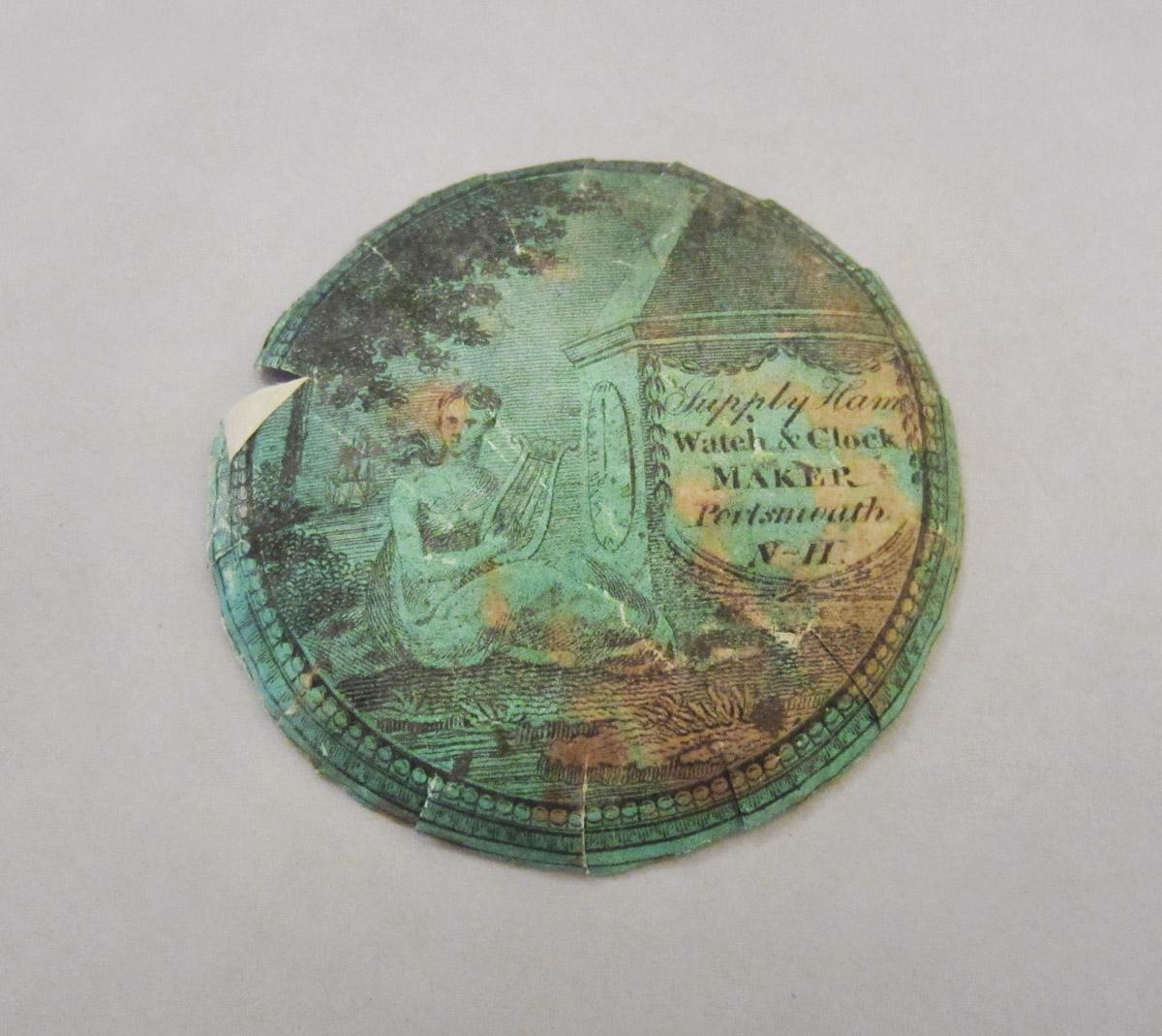 1958.1580 D Watch paper, side 2