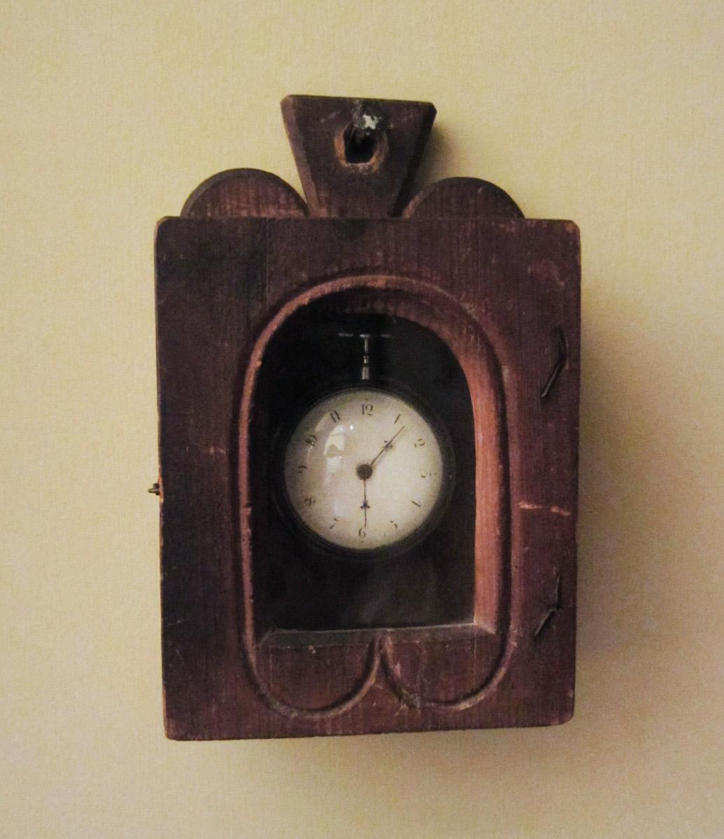 1958.1580 Watch A-E, .1587 Watch box,  in situ
