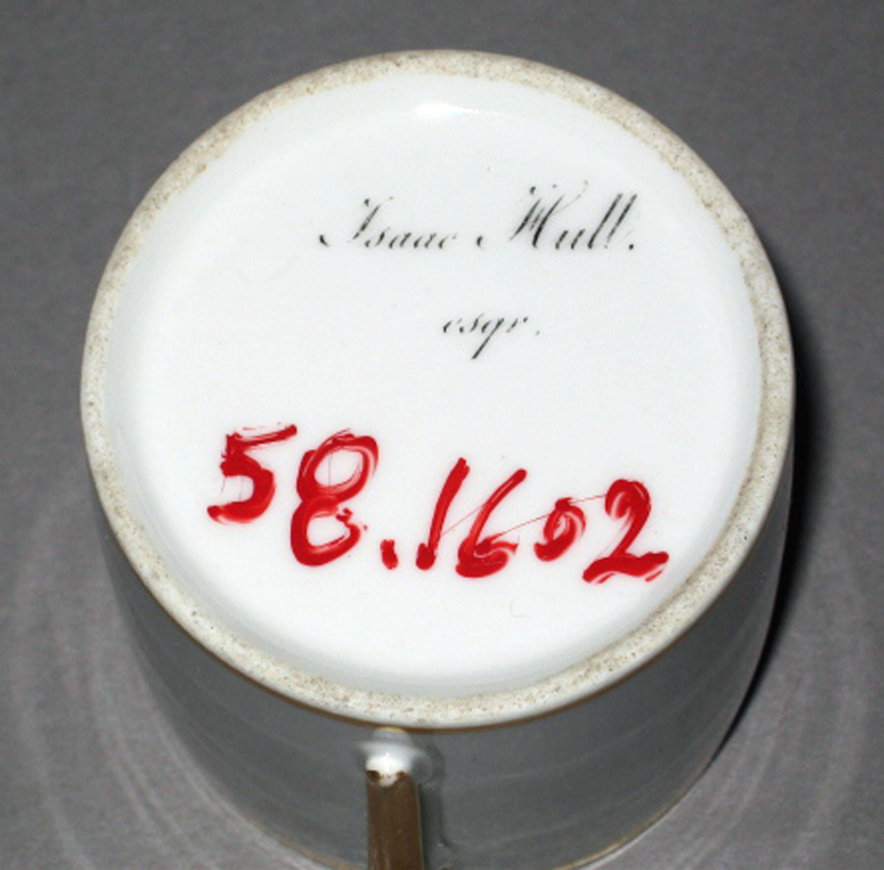 1958.1602 Porcelain coffee cup (underside)