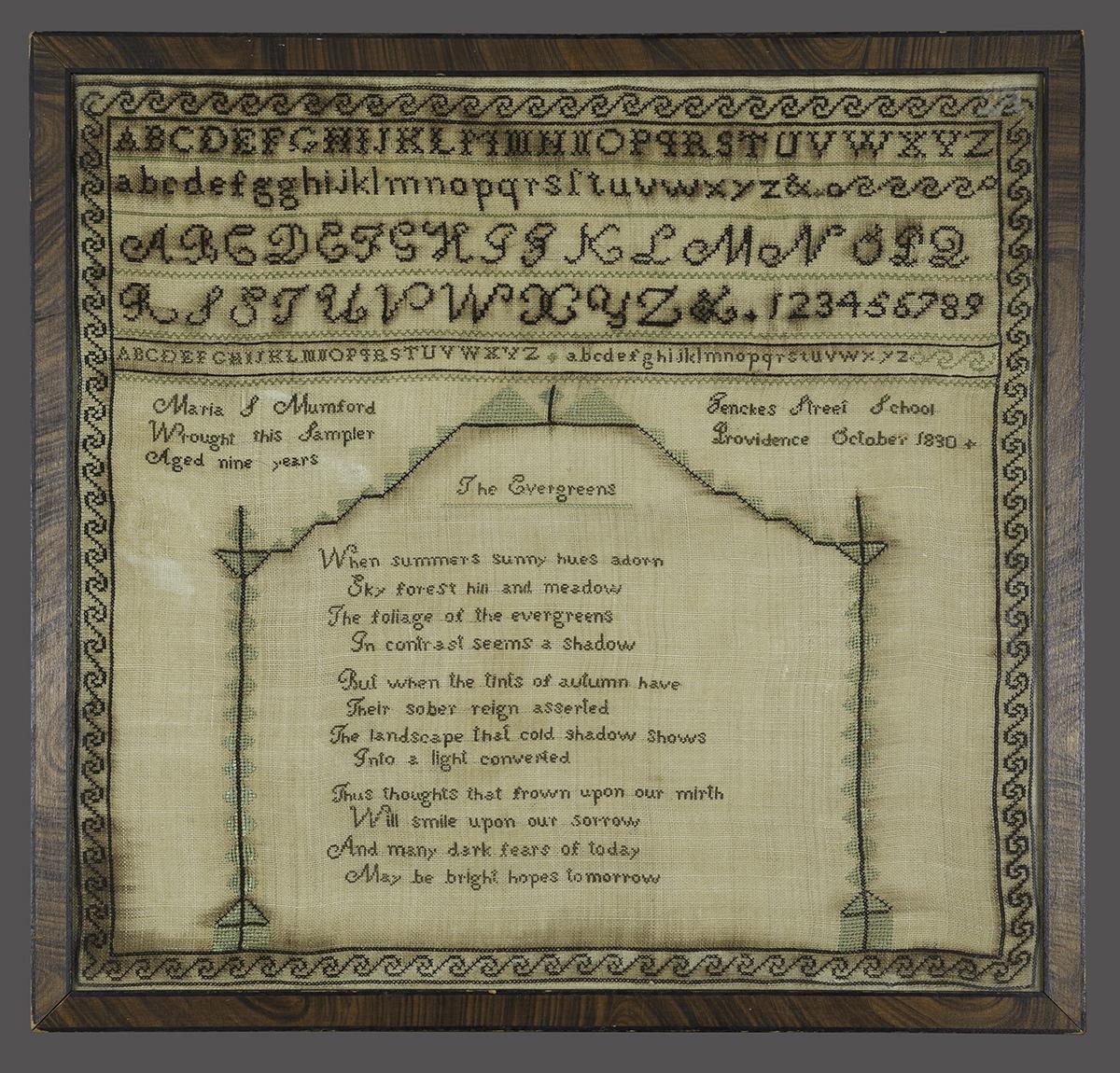 2005.0019.005 A, B Sampler and Frame
