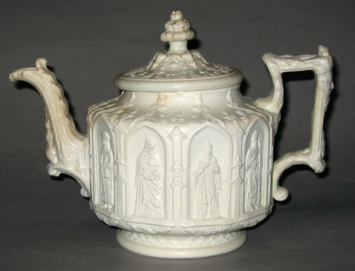 2005.0030.002 A, B Stoneware teapot