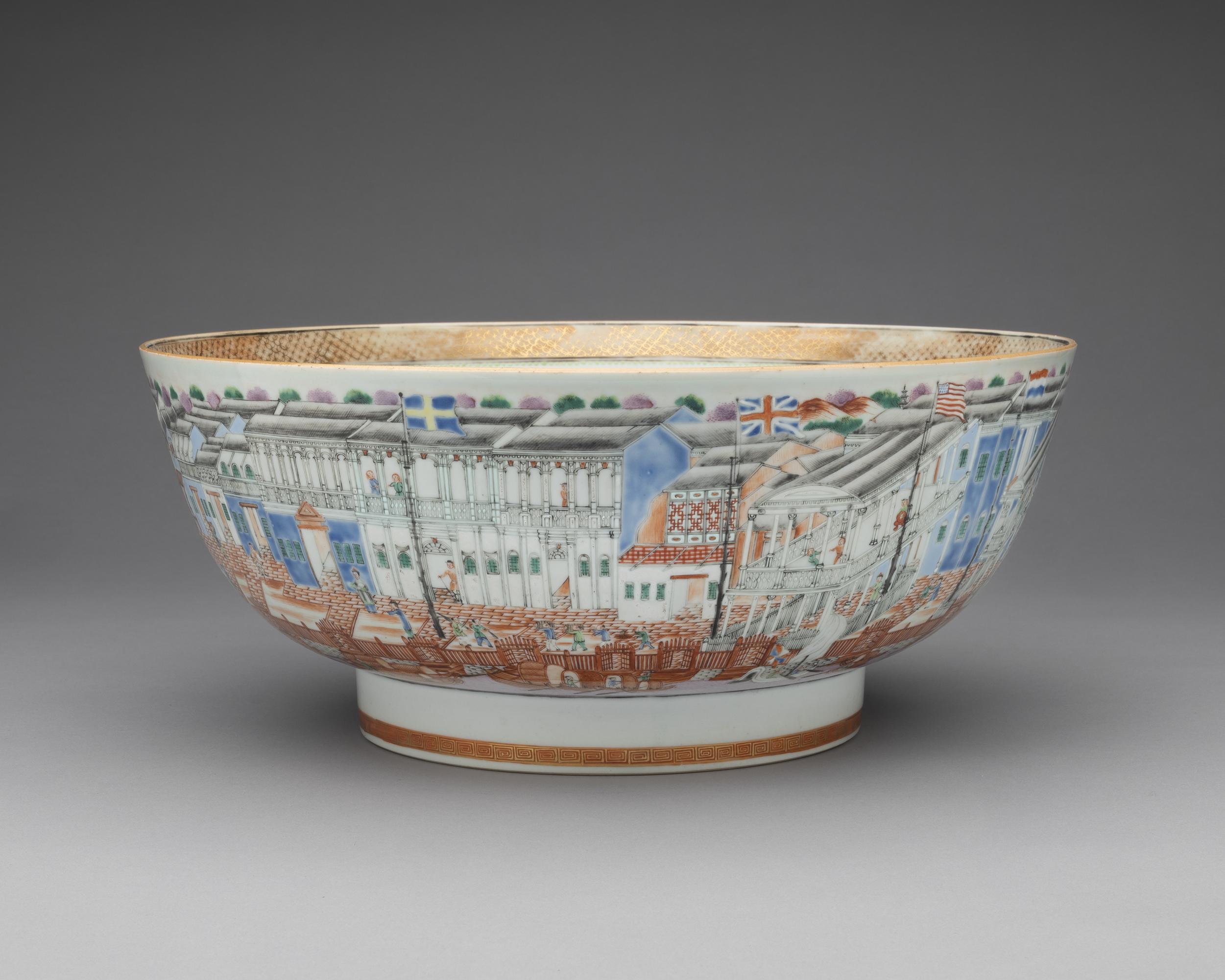 2005.0037 Bowl, Punch or Hong bowl, view 2
