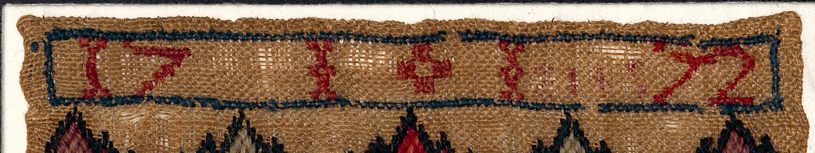 1958.1759 Sampler, Detail
