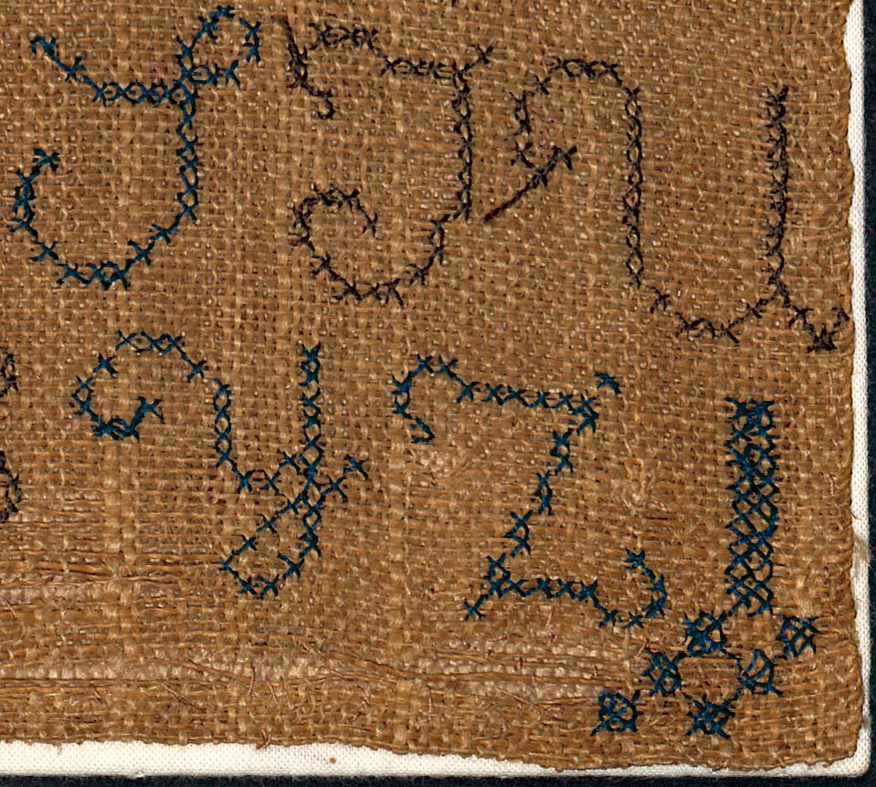 1958.1759 Sampler, Detail 10