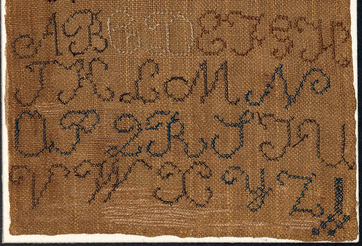 1958.1759 Sampler, Detail 9