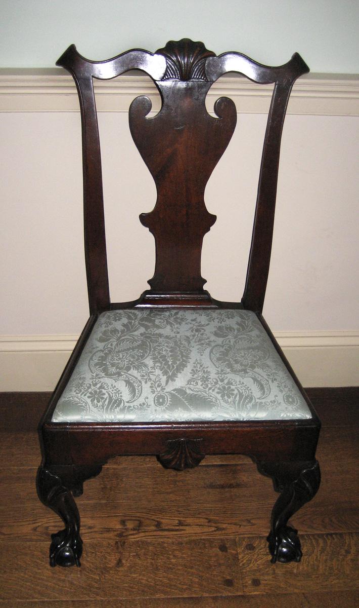 1958.1772 Chair with unnumbered slip seat view 2